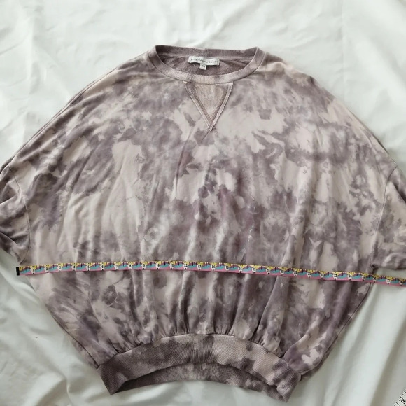 Young Fabulous & Broke Juliette Purple Tie Dye Sweater with Dolman Sleeves XS - Picture 12 of 16